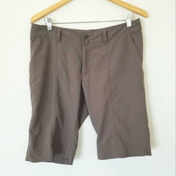 Patagonia Women's Inter Continental Khaki Hiking Shorts Activewear Athleisure - Picture 2 of 10